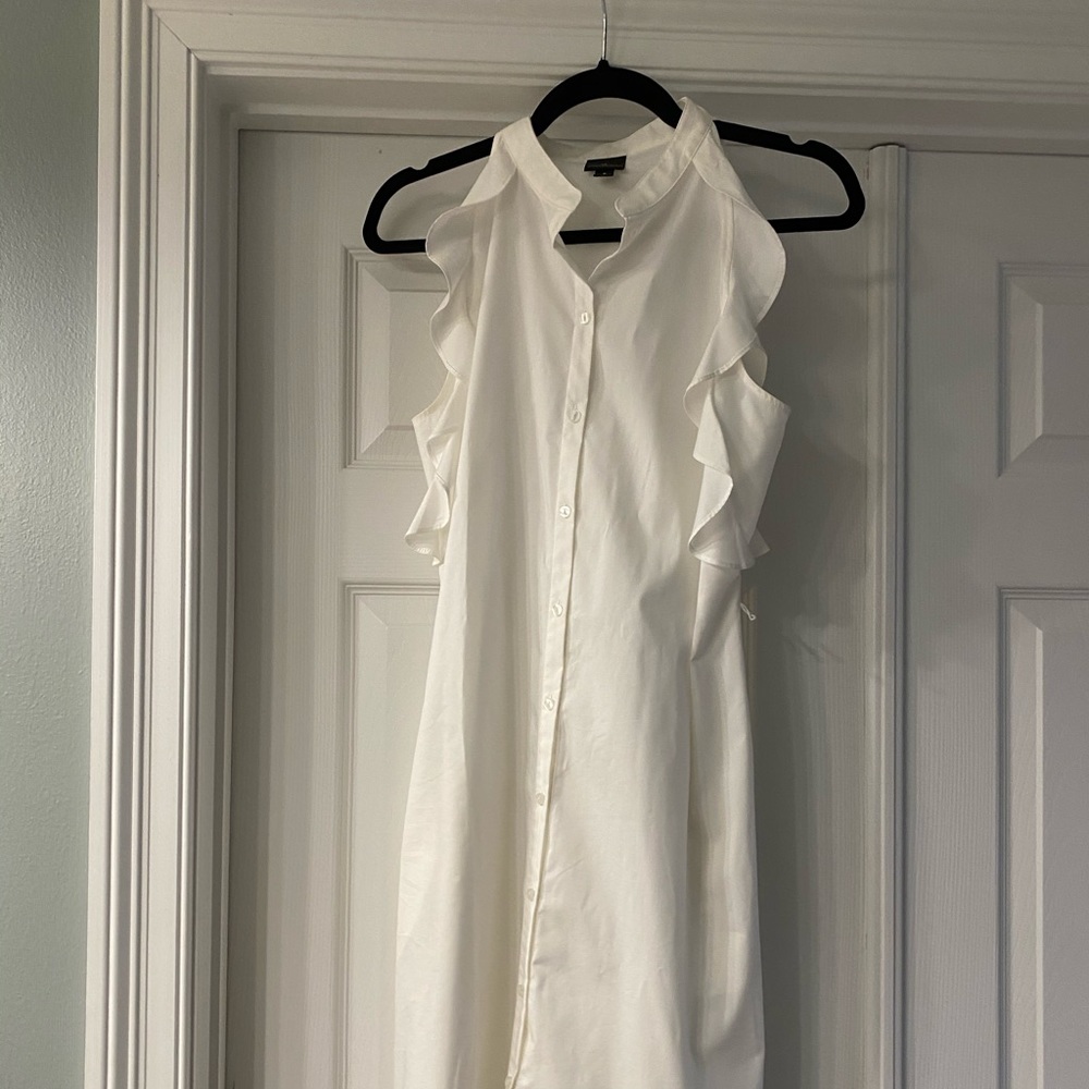 Ruffle Sleeveless Dress | size 8 | Worthington